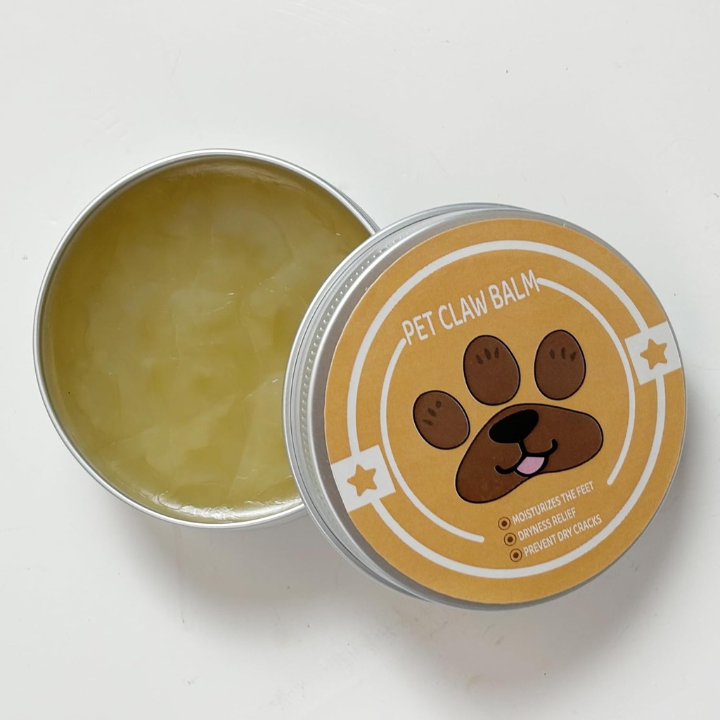 Baume de patte pour chien revitalisant naturel – Protecteur de patte pour chien et chat, Nourriture et réparation des pattes de sécheresse, dommages/ 1 paquet, 1,76 oz