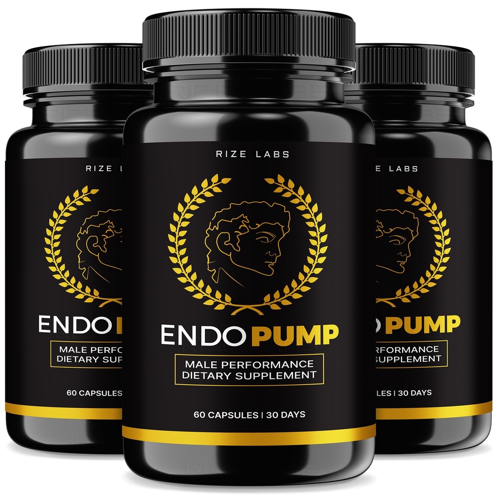 rize labs - EndoPump Capsules Ondersteuningssupplement, geavanceerde formule voor mannelijke prestaties, levert energie pomp & extra sterkte (180 capsules)