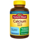 Nature Made Calcium 600 mg met vitamine D3, Dieetsupplement voor Bone Support, 100 Softgels