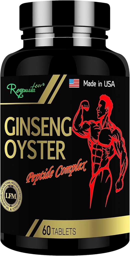 Ginseng&Oyster Complex Tablet gebruikt om uw energie en immuunsysteem te versterken, een dag mannen gezondheid Ginseng&Oyster Complex Formula, Male Enhancement Supplement, 60 tabletten/fles, 15-dag dosis