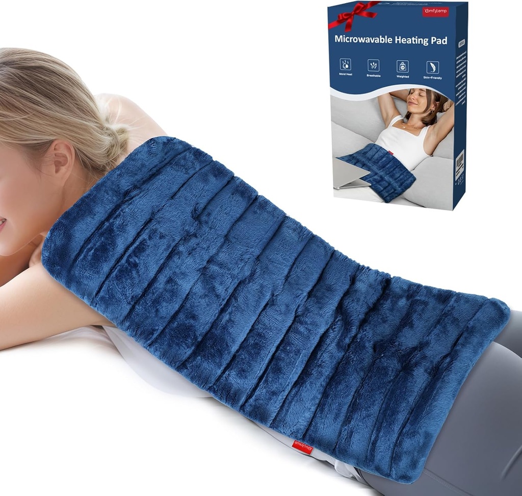 Comfytemporary Extra Large Magnetron verwarmbare pad voor rugpijn verlichting, 12"x23" 3.7 LB Moist Heat Pad voor nekschouder, Krampen, Fysiotherapie Moeders Day Gifts voor pijn, gewrichten