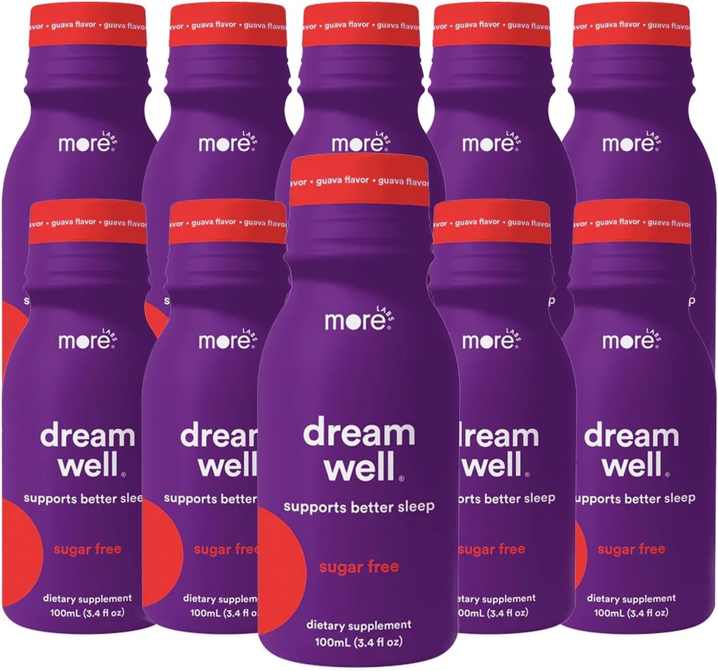 Plus Labs Rêve Bien Holistic Sleep Shot Drink 10 Pack de solution de soutien au sommeil
