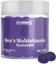 Gommies multivitamines masculines Droppels avec acide folique, vitamines A, D, C, E, K, B6, B12, biotine et plus , Vegan, non-OGM et Pectine-Based , 60 Compte