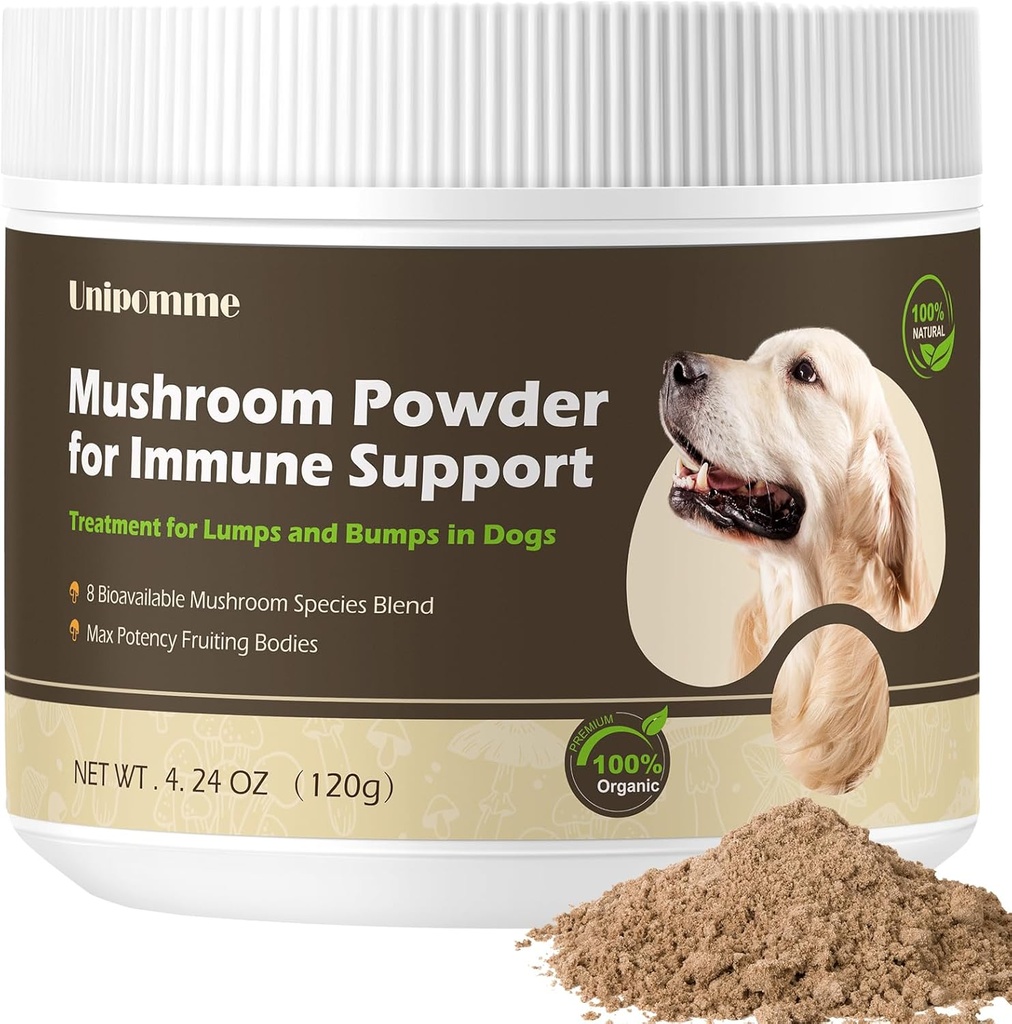 Hond Guard for Lumps & Bumps Supplement - Turkije staart paddopoeder voor honden Lipoom behandeling - Buddy Immuun Ondersteuning & meer energie met Lion