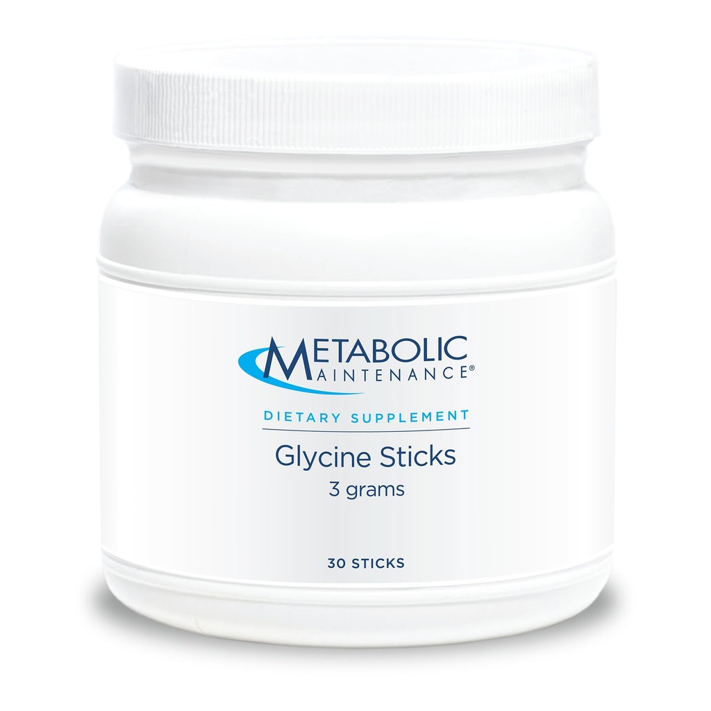 Metabole onderhoudsgynaecologische Sticks - Aminozuur supplement ter ondersteuning van cartilage reparatie, Circadian ritme, & neurologische functie - On The Go Glycine Poeder Doses (30 Tellen)