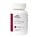 Avantage bariatrique Fer 18 mg avec vitamine C à croquer - Fraise - 90 comprimés