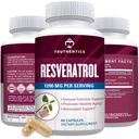 TRUTENTICS Resveratrol Supplement 1200mg - Japanse Knotweed Capsules - High Potency Trans Resveratrol Voedingssupplementen voor gezonde veroudering, levendige huid & Immune Health - 60 Vegan Capsules