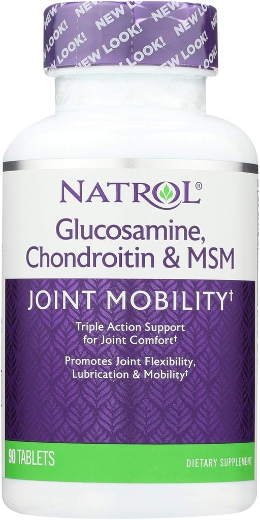 Natrol Glucosamine Chondroitin en MSM - 90 tabletten