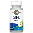 KAL CoQ10 30mg, formule antioxydante, supplément CoEnzyme Q10 pour la santé cardiaque et le soutien énergétique cellulaire, ActivMelts à dissolution rapide, Végétarien, Saveur de pomme verte naturelle, 90 Serv, 90 Micro comprimés