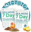 Atlantic Naturals Sea Moss 7-Day Full Body Cleanse Detox Bundle, Colon Cleanse Powder with Psyllium Husk Senna Powder & Organic Sea Moss Powder Nier, Lever, Galblaas, Ananas Smaak Drink Mix
