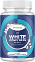 Witte Nier Bean Extract Carb Blocker - Witte Nier Bonen Supplement voor Metabolisme Boost & Ease Calorieën uit Zetmeel voedsel - Carb Control Supplementen - 60 Tel.