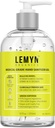 Gel d'assainissement des mains médicale – 97 % biologique (70 %) USP Alcool éthylique (70 %) Alcool hydratant + acide hyaluronique (12 oz) Bouteille avec pompe