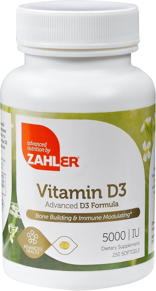Zahler Vitamine D3 5000 IE - 250 Softgels