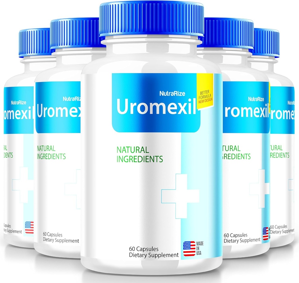 NutraRize (5 Pack) Uromexil Capsules, Premium Formula for Prostate Heath Support, All-Natural Supplement for Control and Overall Health, Uromexil Forte Reviews (300 Capsules)