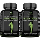 THE ENCLARE NUTRITION 15 Day Detox Cleanse for Weight Loss. Advanced Gut Support for Women & Men. Colon Cleanse Laxatives for Constipatie & Bloating Relief. Gut Cleanse Probiotic Diet Pillen 60ct (2)