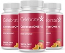 Vier vitamines CelebrateONE 45 Kauwtabletten, 45 mg ijzer - Eenmaal daags Bariatrische multivitamine, essentiële vitaminen en mineralen - Gastric Bypass & Sleeve Gastrectomie Supplement - Tropisch (90 tabletten)