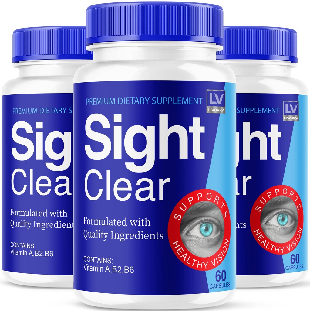 LIVORKA Sight Clear 20/20 Vision Support Supplement voor ogen - 3 maanden levering - Pak van 3