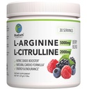 L-Arginine 5000mg + L-Citrulline 2000mg Complex Powder Supplement - Nitric Oxidation Booster - Heart Health, Blood Flow, Energy & Endurance - 30 Servers (Berry Blend)