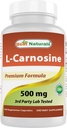 Meilleurs naturels L-Carnosine 500 mg 100 Vcaps (100 Nombre (paquet de 1))