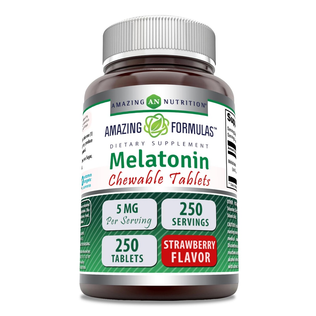 Verbazingwekkende Formules Melatonine Kauwbare Supplement 