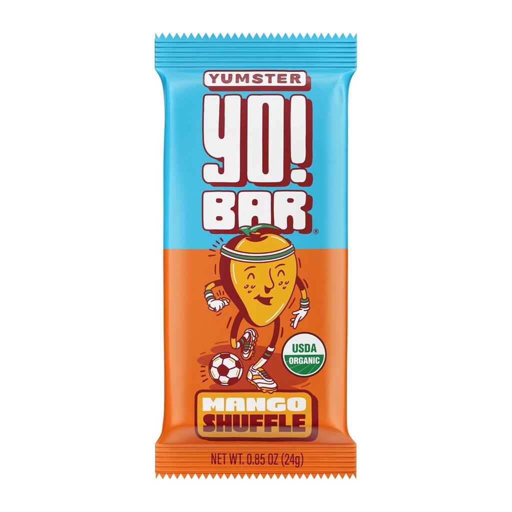 Yo! Bar van Bearded Brothers Vegan Organic Kids Bar, Mango (25 Bars) - Glutenvrij, Paleo en Heel 30 