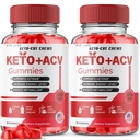 (2 packs) Keto-Cut Chews ACV Gummies - Keto-Cut Chews Premium Keto ACV pour la perte de poids avancée, Keto + ACV Gummy, Keto Cut Chews Supplément de force maximale, KetoCut Chews Avis (120 Gummies)