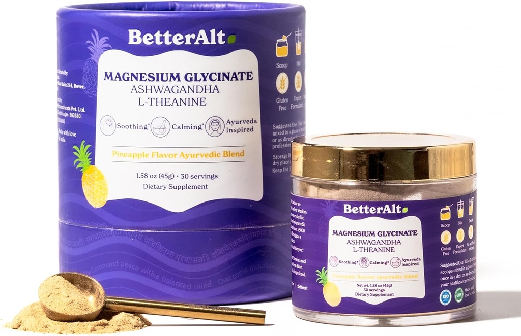 Un meilleur mélange Alt Calm Down : Ashwagandha & L-theanine aide à promouvoir la détente et le calme