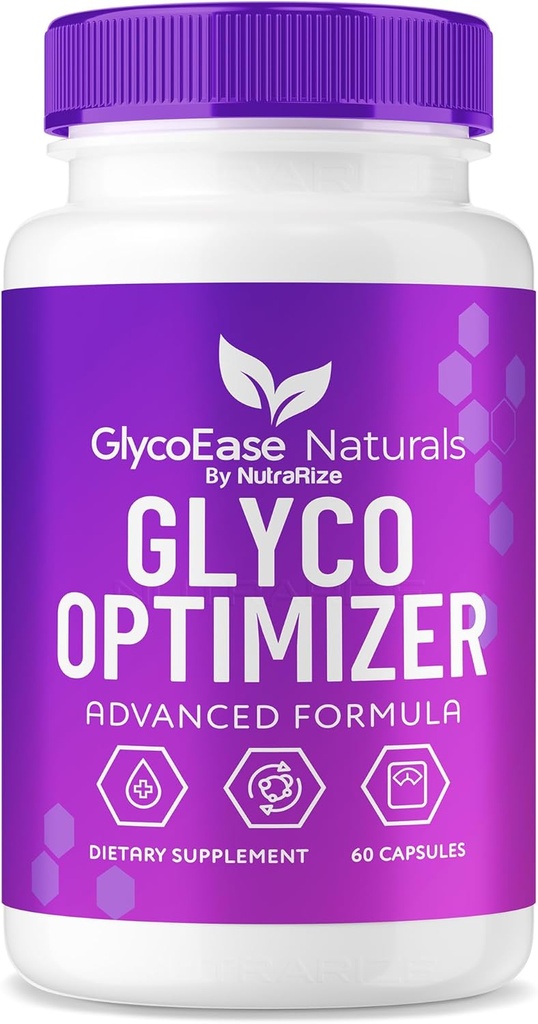 GlycoEase Glyco Optimizer - GlycoEase Pillen, All-Natural Dietary Supplement, Advanced Formula Glycogen Support, Glycoeas Naturals, Glyco Ease Reviews (60 Capsules)