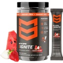 MTN OPS Ignite Trail Packs Energy Drink Powder, Gluten Free Nootropic Supplement Drink Mix, L Arginine, L Citrulline, Cafeïne & Nootropic Sugar Free Drink Mix, 20 Servers, Tiger's Blood