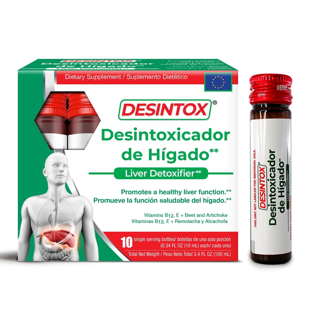 Lever Ondersteuning Supplement, 10 Liquid Shots - Liver Detox Formula met Beet Root, Artichoke Leaf, Choline, Inositol, Vitamine B12 en E - Health Aid Supplement voor mannen en vrouwen