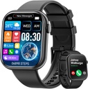 Hwagol Smart Watch (Answer/Make Call) 1,85inch Fitness Tracker, DIY Dials/Pedometer/Calorieën/Multiple Sport Modi / Voice Assistant, Smart Watches voor mannen Vrouwen Android iOS Telefoons