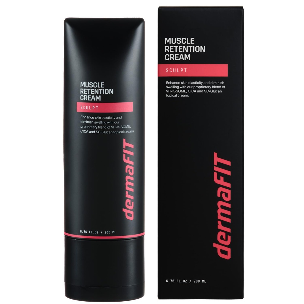 Sculpt Muscle Maintenance Body Cream - Shaped & Balanced Body - Safe Lose Fat Without Yo-Yo Effect, Post Workout, 200ml, Topical Analgetic for Muscle, Work Great with Protein Supplements