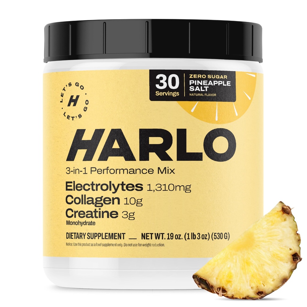Harlo - Collageen & Creatine Electrolyte Drink Mix Onean Salt Flavor 