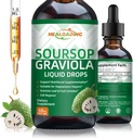 Susop Bitters Liquid Drop: Bio Graviola Sousop Leaf Extract Liquid pour le support cellulaire, la régénération, Immune Boost, Relax et Antioxydant Support