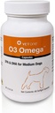 VetOne O3 Omega Zachte Gel voor middelgrote honden - essentiële vetzuren ondersteuning - huid- en jassupplement - 60 capsules