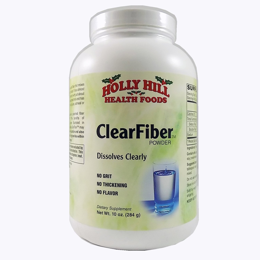 Holly Hill Health Foods, Clear Fiber Poeder, 10 Ounce
