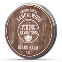 Viking Revolutie Sandalwood Baard Balsem - Baardboter met Argan Oil, Baard Softener voor mannen met Jojoba Oil - Baard Moisturizer voor mannen met bijenwas - Baard Wax voor mannen (2oz, 1 Pack)