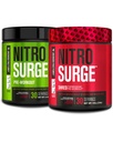 Jacked Factory Nitrosurge Pre-workout in Black Cherry & Black Cherry Nitrosurge Shred Thermogenic Pre-workout voor mannen & vrouwen