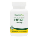 NaturesPlus Kaliumjodide - 150 mcg, 100 Vegan tabletten - Schildklier Ondersteuning Supplement, Ondersteunt Ademhalingsgezondheid - Vegetarisch, Glutenvrij - 100 porties