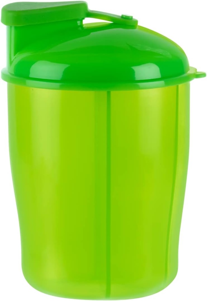 EZY DOSE Organisateur de vitamines, 6 grands compartiments, stockage de vitamines et de médicaments pendant 30 jours, garder les vitamines et les médicaments au clair, facile à utiliser, vert, sans BPA