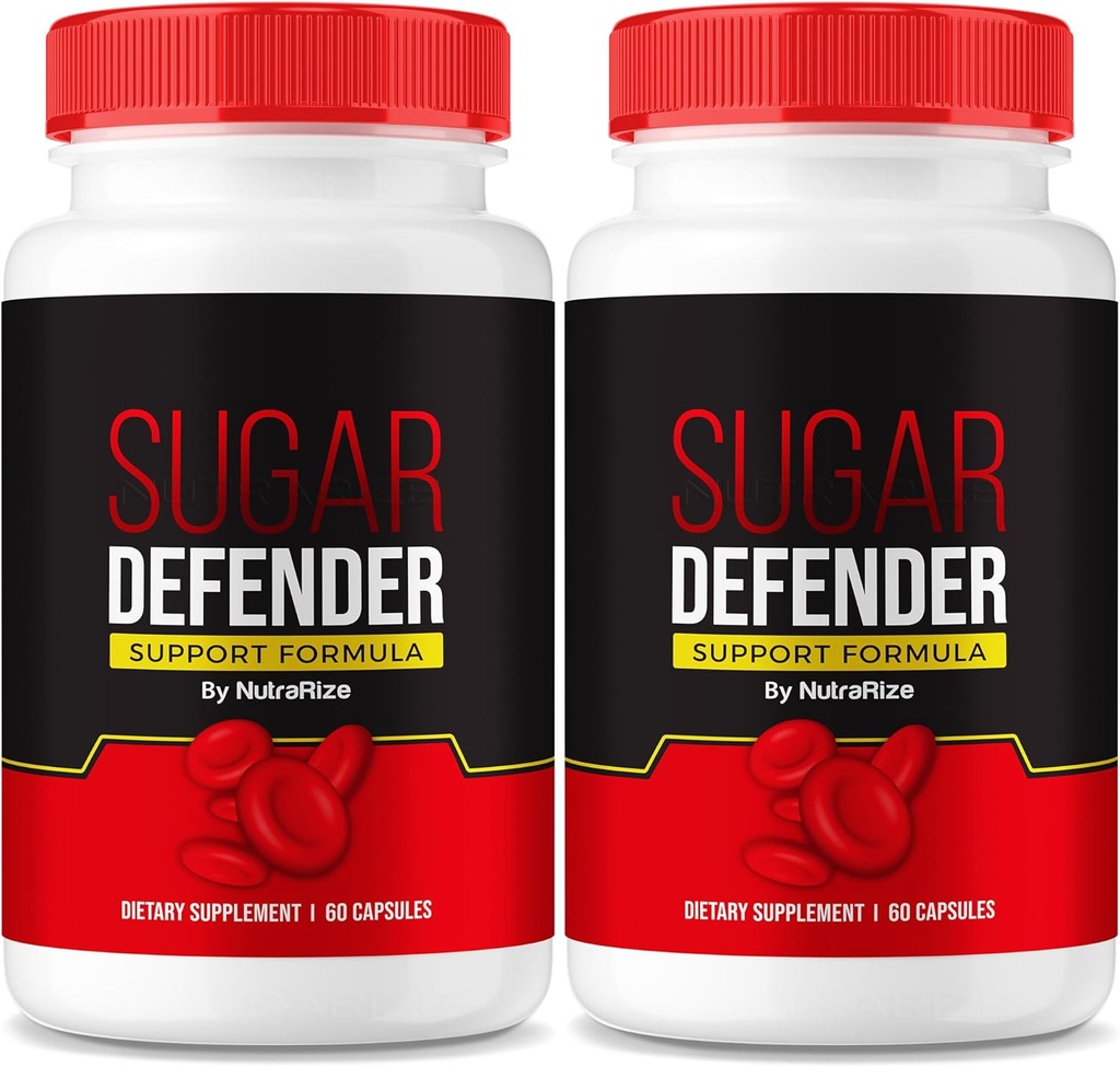 NutraRize (Pack van 2 Sugar Defender Supplement om gezond niveau te behouden, Sugar Defense 24 All-Natural Dietary Pillen, Advanced Support Formule voor Wellness, Reviews (120 Capsules)