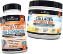 BioSchwartz Glucosamine Chondroïtine MSM + Collagène Peptides Poudre - Bone Santé & Soutien articulaire - Favorise la flexibilité et soutient le cartilage
