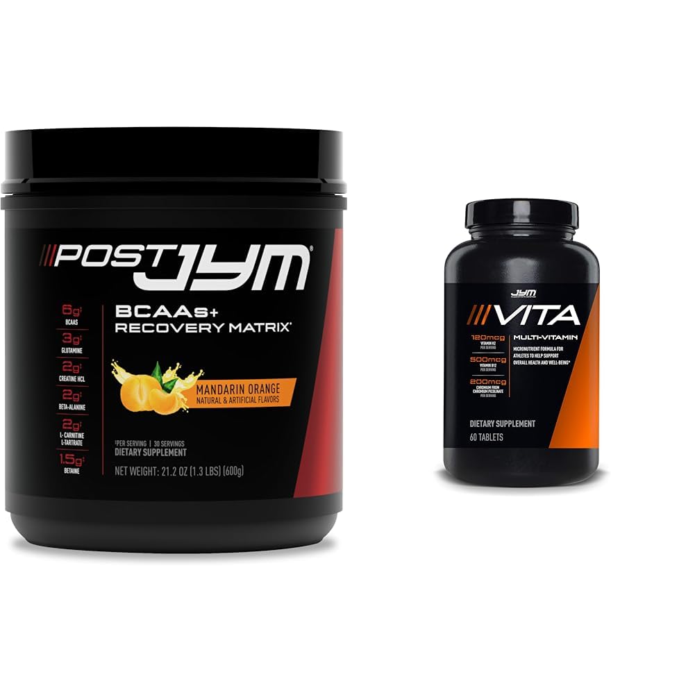 Post JYM Active Matrix Post-workout met BCAA's, Glutamine & More + Vita JYM Sport Multivitamine voor atleten, 60 tabletten