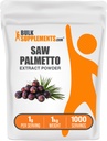BulkSupplements.com Saw Palmetto Extract Powder - Serenoa Repens, Saw Palmetto Supplément, supplément à base de plantes - Vegan & sans gluten, 1g par portion, 1kg (2,2 lbs) (paquet de 1)