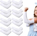 Eurzom 8 paar Eczeem Mouw voor kinderen Peuter Elastische arm Mouwen Zacht en doet geen pijn aan de huid UV-bescherming