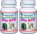 Planeet Ayurveda Pile Off, 500mg Veg Capsules - 2 flessen