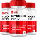 (3 verpakkingen) Sweet Relief Glycogen Support Capsules, Sweet Relief Blood Vessel Cleaner Supplement, Sweet Releaf Glycogen Support Sweet Relief, SweetRelief Glucogen Support Sweet Relief (180 capsules)