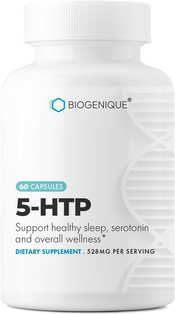 5-HTP (5-hydroxytryptofaan) 200 mg, Mood Enhancer en Neurotransmitter Support* 60 capsules 5htp Griffonia Simplicifolia - Made in USA