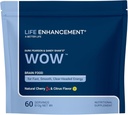 Life Enhancement Wow Drink Powder with B12, Niacin, Cafeine, Taurine, Fenylalanine, Vitamine C, & More Multivitamine - Anti Veroudering Powder with Low-Calorie Brain Boost - 60 Servers