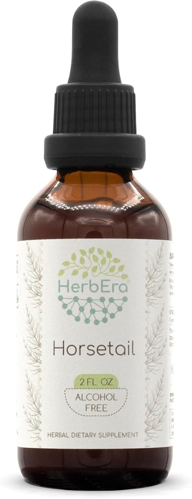 Paardstaart B60 Alcoholvrije Kruidenextract Tinctuur, Geconcentreerde Liquid Drops Natural (Equisetum arvense) 2 fl oz